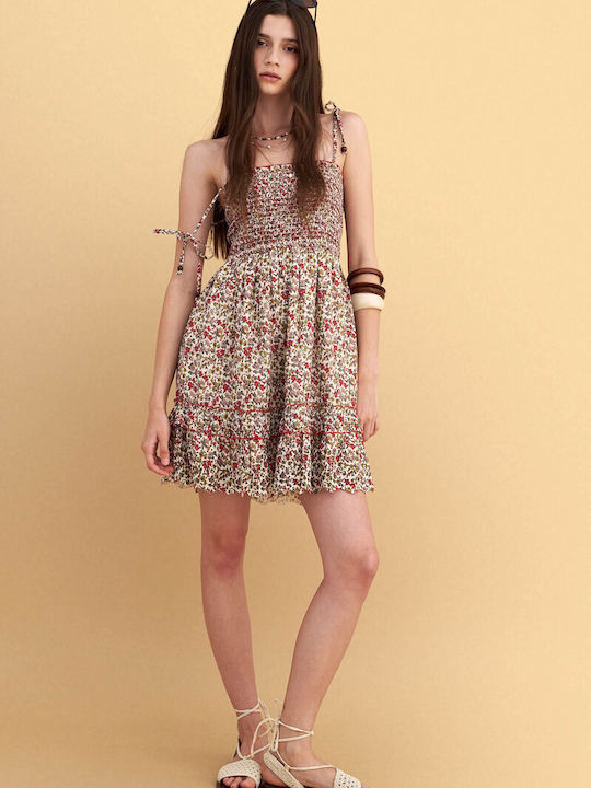 Sommer Mini Damenkleid Mehrfarbig