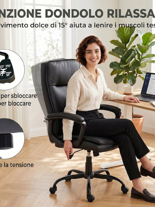 HomCom HomCom Bürostuhl Schwarz