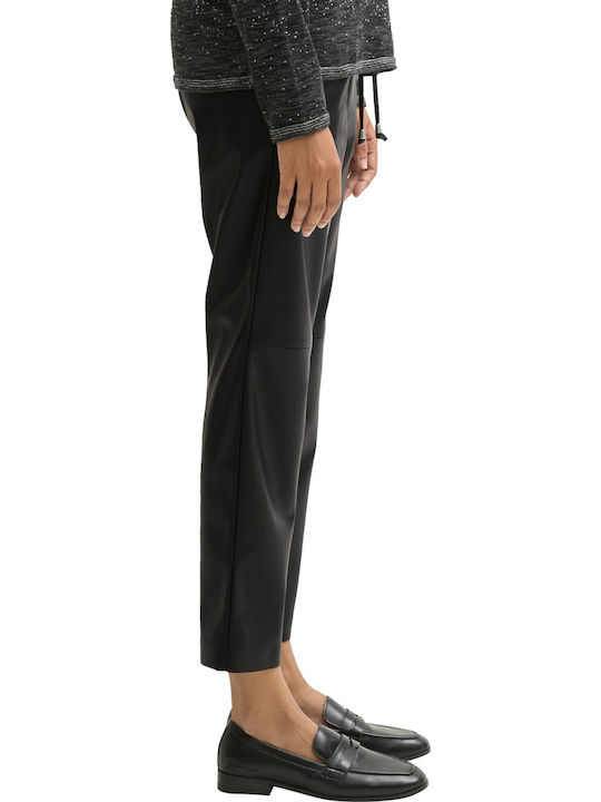 Pantaloni Dama Din Piele Negru Intens