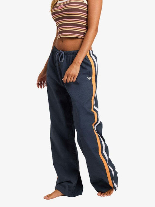 Women's Pantaloons in Wide Leg Style Striped Mood Indigo
