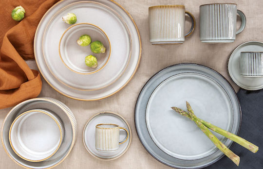 Easy-Life Domus Bol De Servire Rotund Din Ceramică Albastru