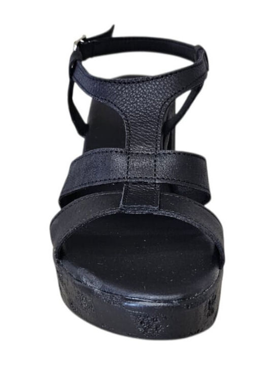 Leather Sandals Black