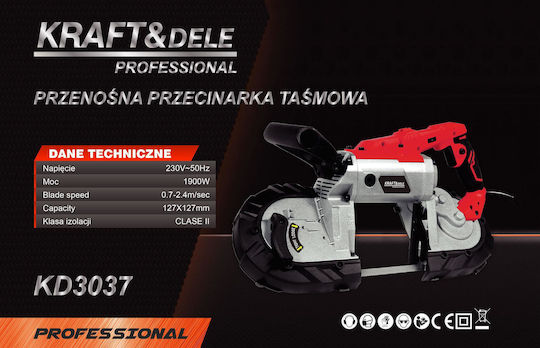 Kraft & Dele Handheld Band Saw with Power 1.9kW