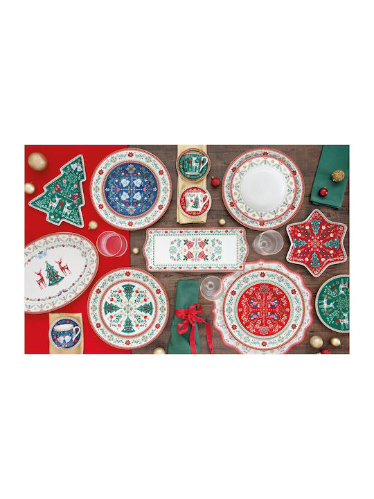 Easylife Platou Porțelanat cu Stele 22.5x22.5cm