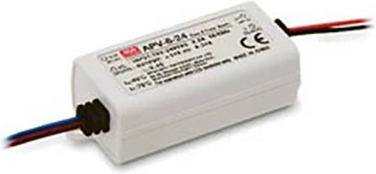 Τροφοδοτικο Led 8.04w 12v 0.67a Ip42 Apv-8-12 Mean Well