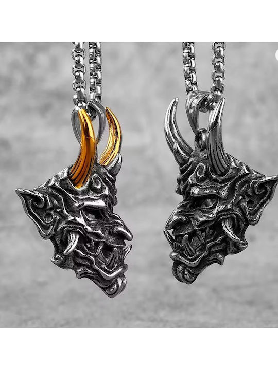 Necklace Talisman From Gold Plated Steel