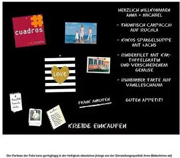 Magnetic Foil Cuadros Lifestyle 234949820 9-46-11 Adhesive Black 100x75cm Made In Germany