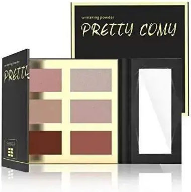 Pretty Comy Палитра Хайлайтери 229613422/230049381 11-26-133/178 6 Цвята Матирани Водоустойчиви