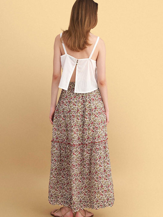 Maxi Φούστα Floral Πολύχρωμη