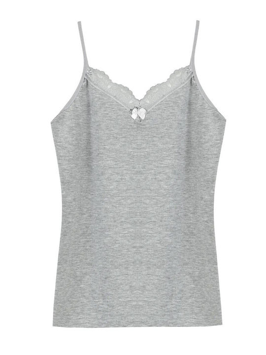 Sleeveless Cotton V Neck Women's Undershirt