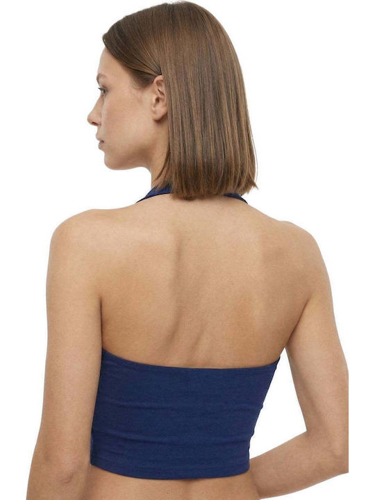 Sleeveless Grey Melange Women's T-Shirt