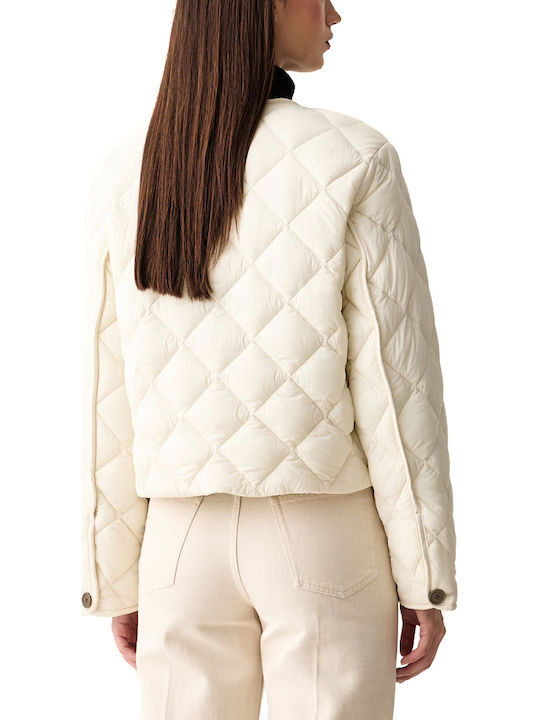 Calvin Klein Kurze Damenjacke für Winter in Ecru
