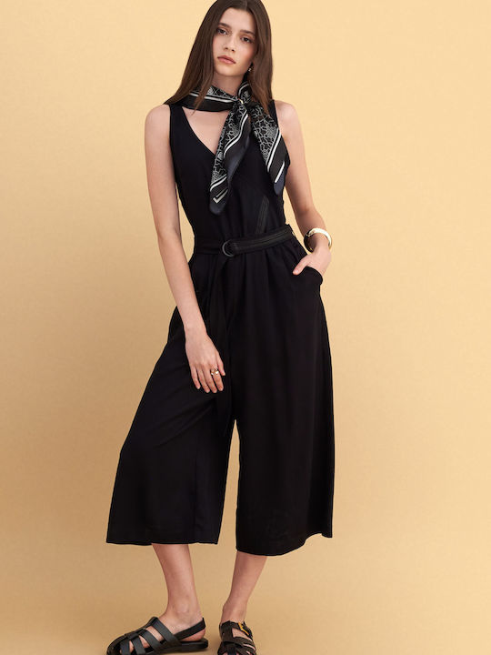Damenteilose Jumpsuit Schwarz 91099909-Schwarz