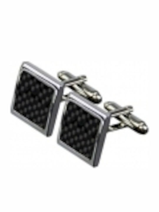 Carbon Fiber Μανικετόκουμπα σε Μαύρο Χρώμα Carbon Fiber Μανικετόκουμπα σε Μαύρο Χρώμα