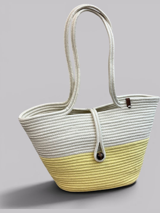 Enpapa Korbweide Strandtasche Gelbe