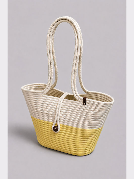 Enpapa Korbweide Strandtasche Gelbe