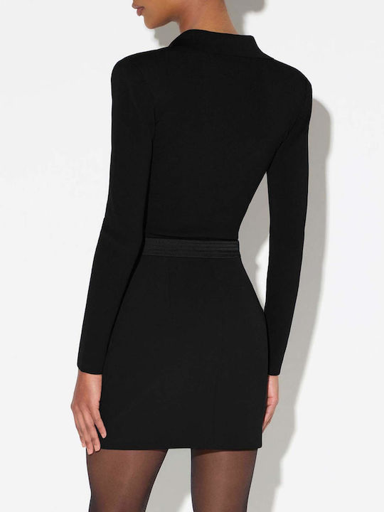 Elisabetta Franchi Damen-Bodysuit Strick-Bodysuit mit Schmuckketten Bk06s66e2 770674