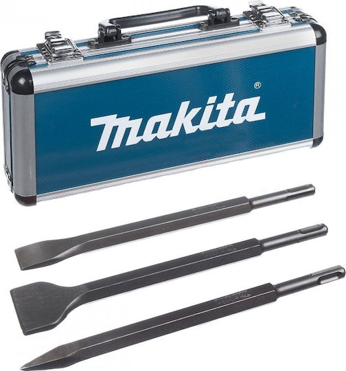 Makita Set Daltă ascuțită & Burghie de daltă 3buc cu Priză SDS Plus
