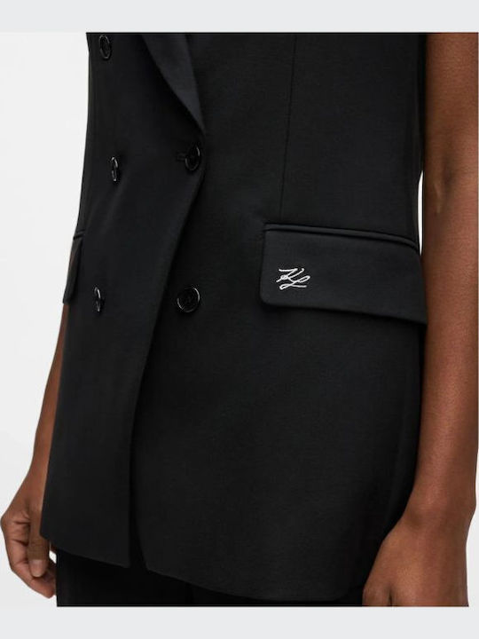 Damen Weste Schwarz