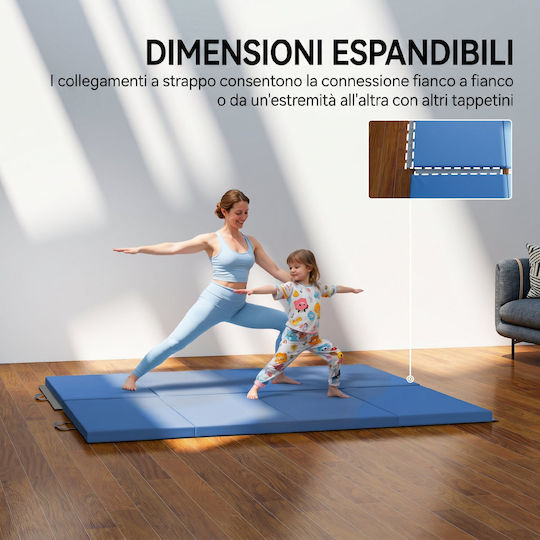 HomCom Blue Yoga Mat (180x80x5cm)