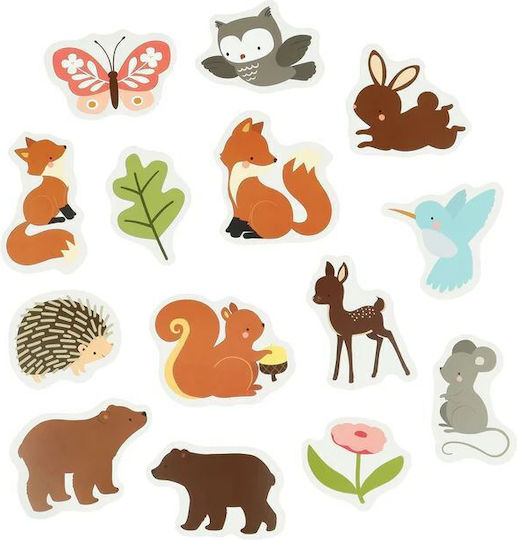 A Little Lovely Company Water Coloring Book And Water Puzzle: Forest Friends Bath Toy