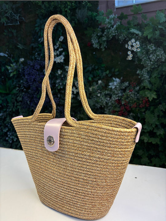 Enpapa Korbweide Strandtasche Lila