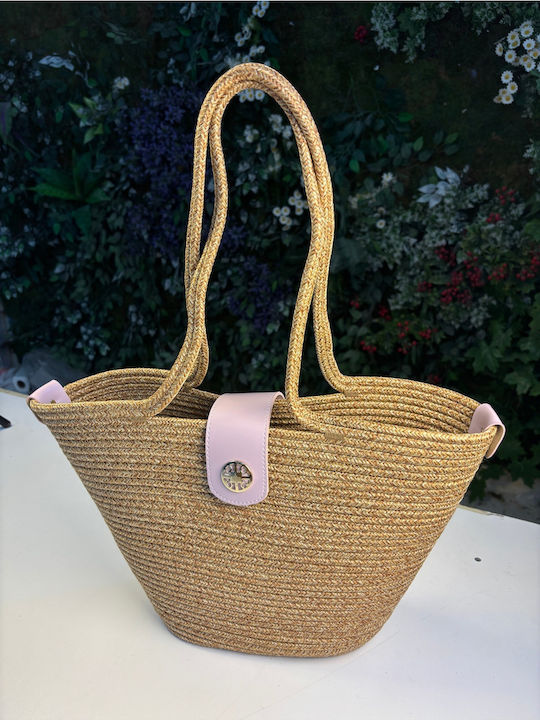 Korbweide Strandtasche Wasserdichte Lila