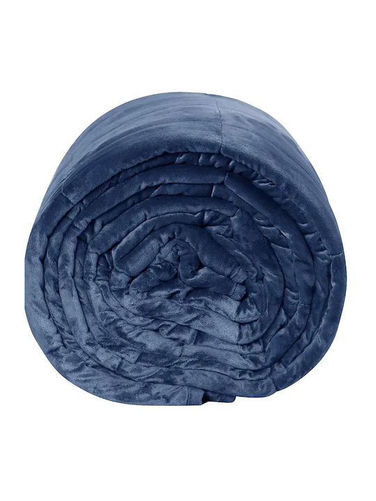 Woltu Pătură De Gravitație Simplă 150x200cm Albastră