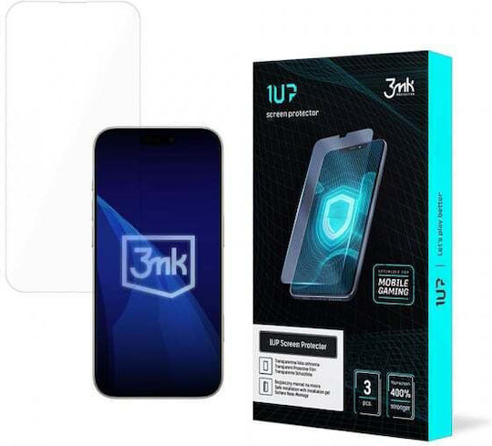 Folii Protectie Telefoane 3mk 1up Apple iPhone 17 Air Sticlă Tempered Glass Lipire Completă Set 3 Bucăți