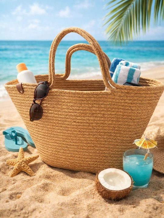 Wicker Beach Bag Beige Wicker Beach Bag Beige