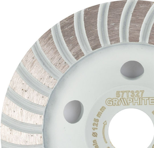 Graphite Diamantschleifscheibe Turbo 125 X 22,2 Mm Trockeneinsatz