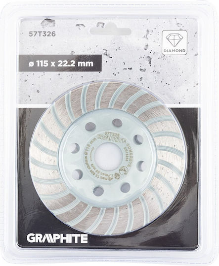 Graphite Diamond Grinding Disc Turbo 115 X 22.2 Mm Dry Use