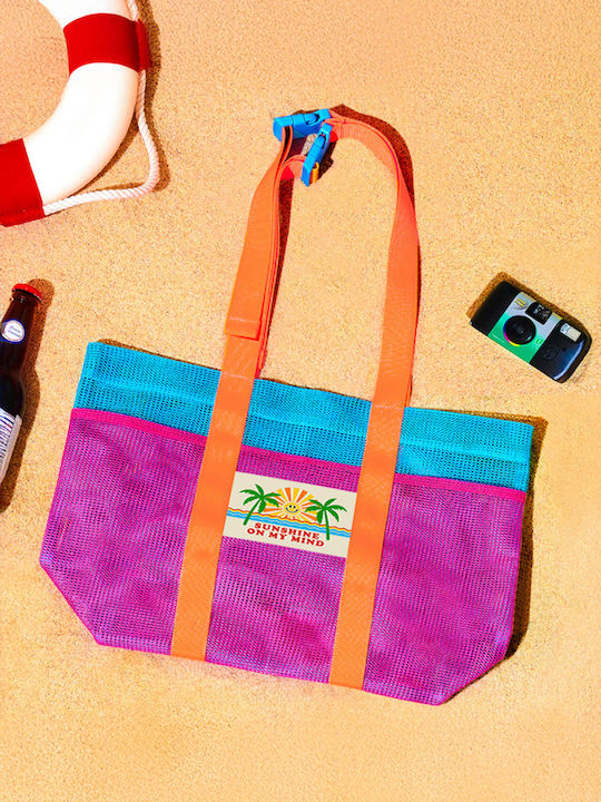 Frottee Strandtasche Blau