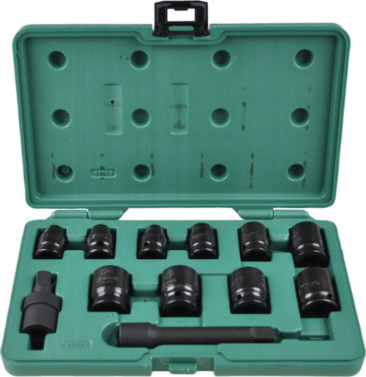 Sata Set Impact Καρυδάκια 1/2" 12 Pieces