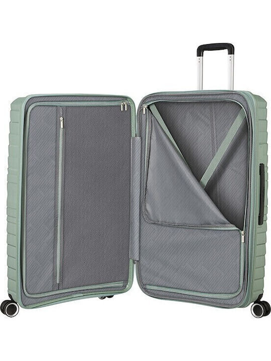 American Tourister Μεγάλη Βαλίτσα Ταξιδίου Σκληρή Botanic Green Ύψους 78εκ.