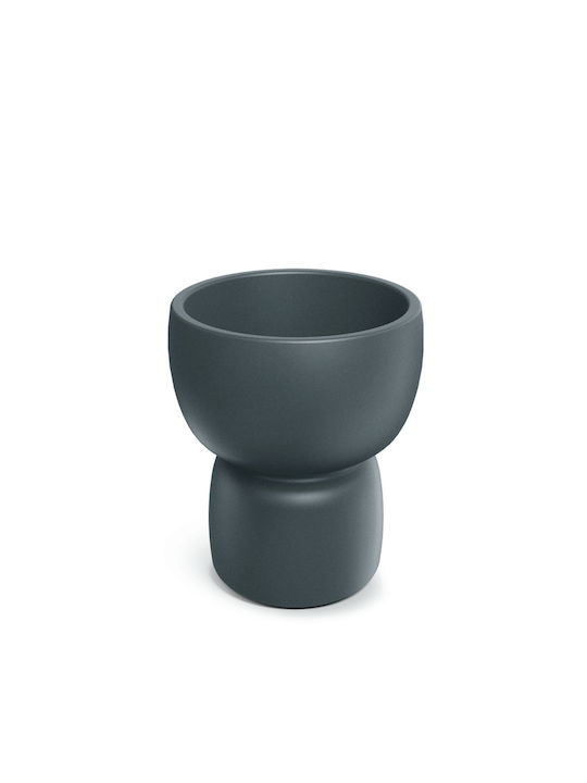 Ethick Keramik Blumentopf Graphit 48x48x55cm