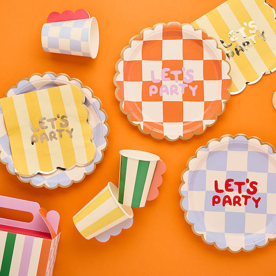 Paper Plates Playful Brights 8 Pieces