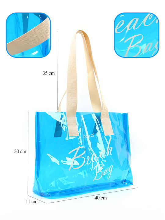 Kunststoff Strandtasche mit Hut Mehrfarbige