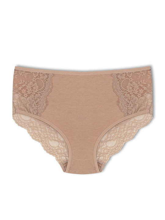 Hohe Taille Damen-Slips 3er Pack mit Spitze