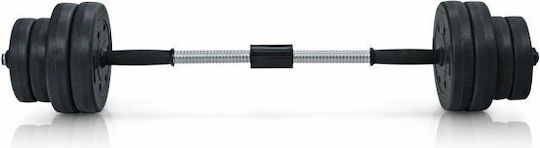 Costway Set de gantere cu bară Greutate totală 30kg Reglabile