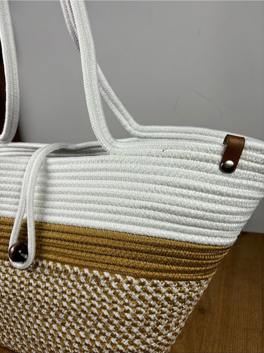 Wicker Grey Beach Bag