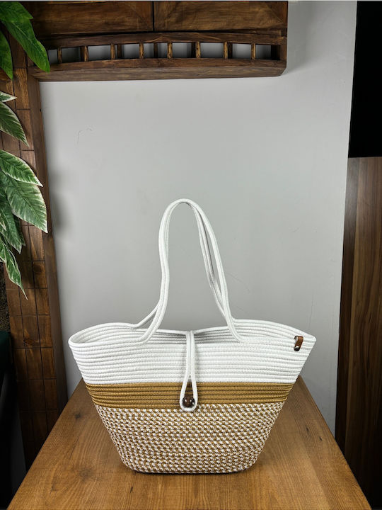Wicker Grey Beach Bag