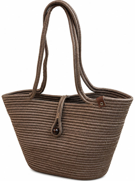 Wicker Brown Beach Bag