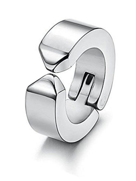 Set Men's Earrings Made of Steel