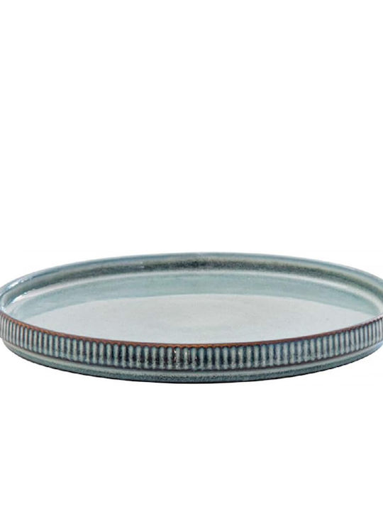 Easylife Πιάτο Ρηχό Κεραμικό Γαλάζιο 21cm