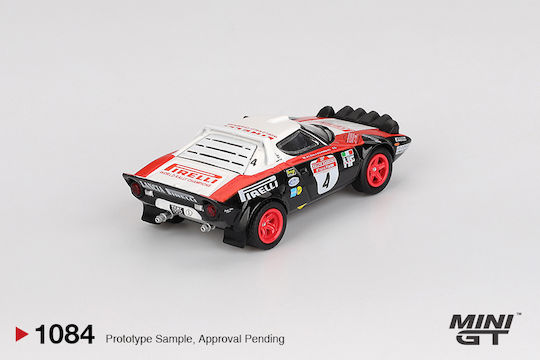 Mașină Model Lancia Stratos HF #4 Câștigător Raliul Sanremo 1978 Scara 1:64 Seria Mini GT MGT01084-L