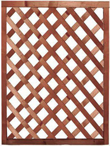Καφασωτό Κήπου από Ξύλο με Πλέγμα Ρόμβου 90x120cm