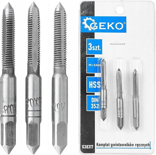 Geko Комплект Завършен M5 X 0.8mm Ръчни Колове 3 Бройки 100/200