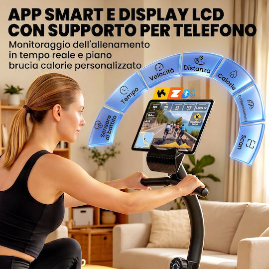 Sportnow Bicicletă de Fitness Așezată Magnetică