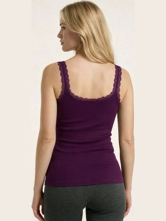 Purple Women's Spaghetti Strap Top